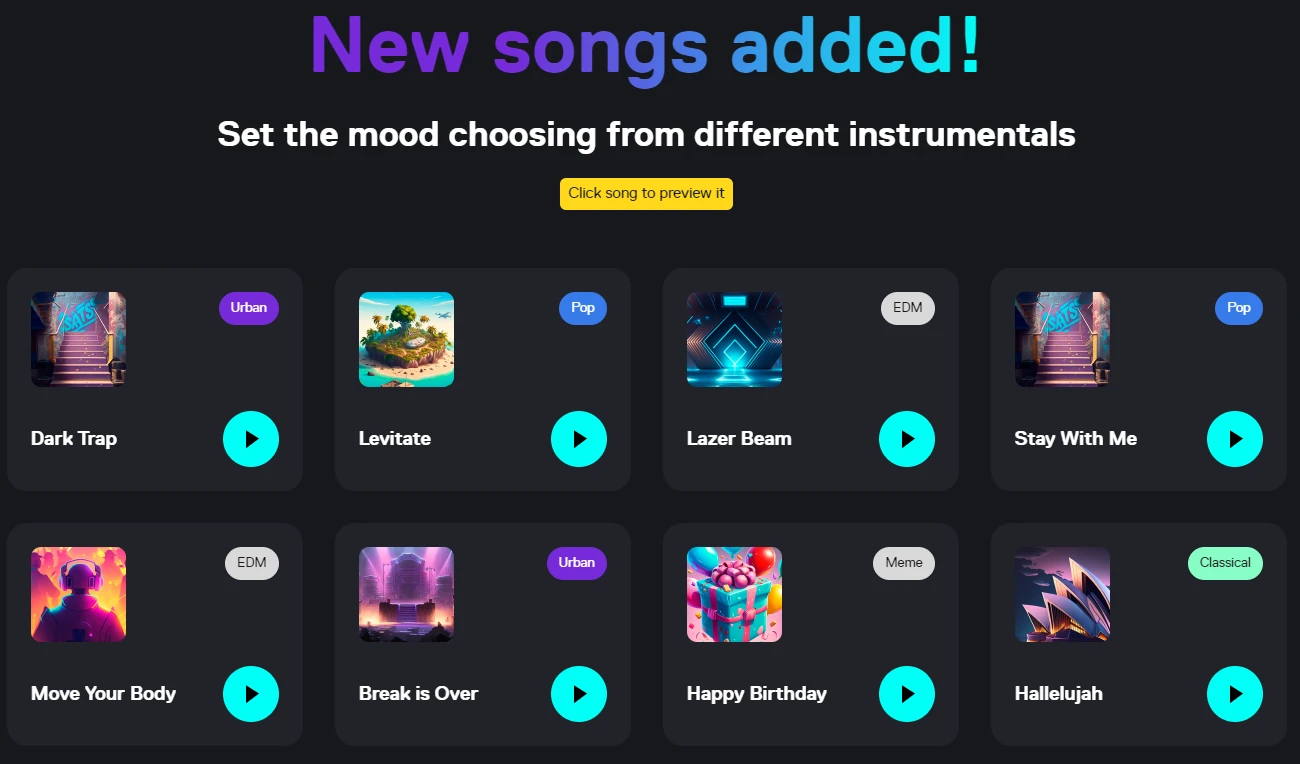 Text-To-Song