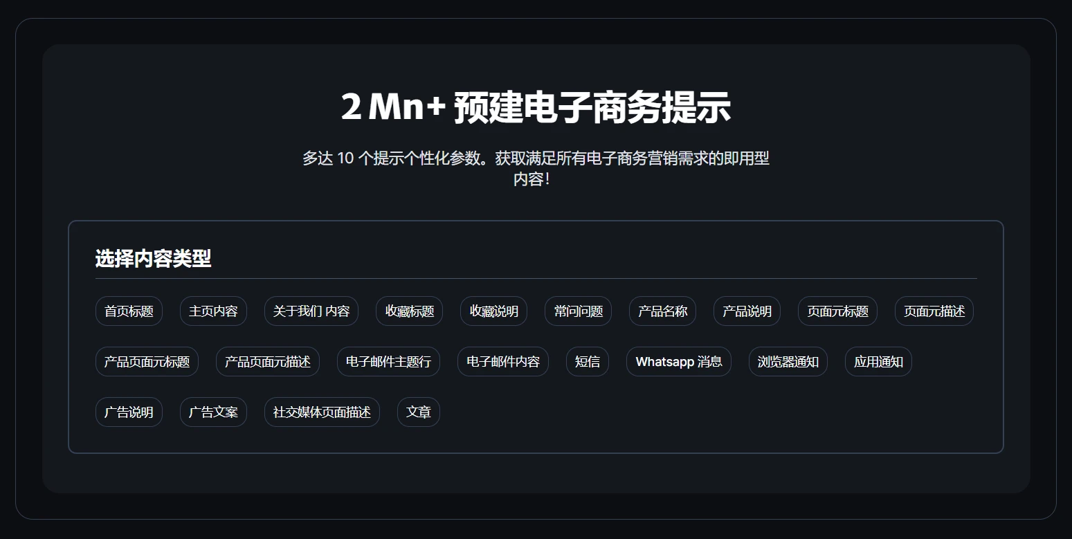 eCommerce ChatGPT Prompts