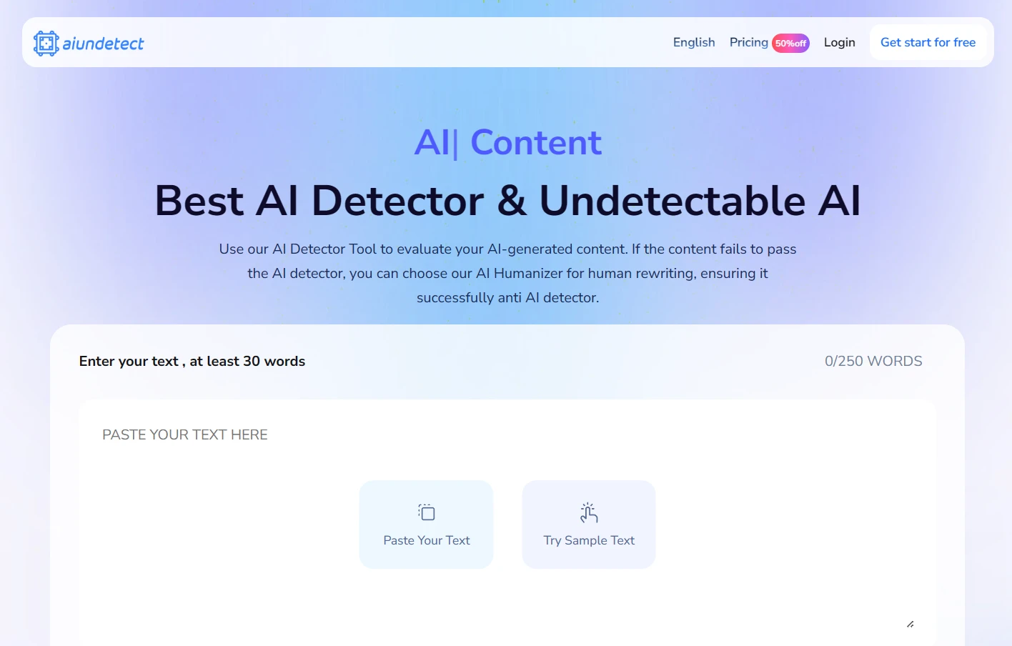 AI undetect