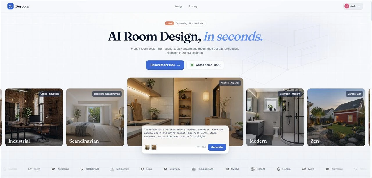 DeRoom AI – AI 室内设计 DeRoom AI – AI 室内设计